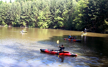 kayakfishingová testovací akce